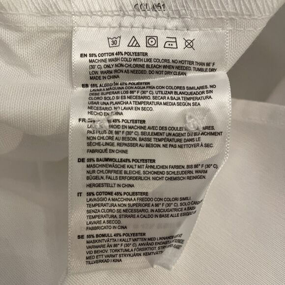 Chef Works White Button Down Shirt Mens Extra Large XL Restaurant Uniform NEW - Picture 8 of 9